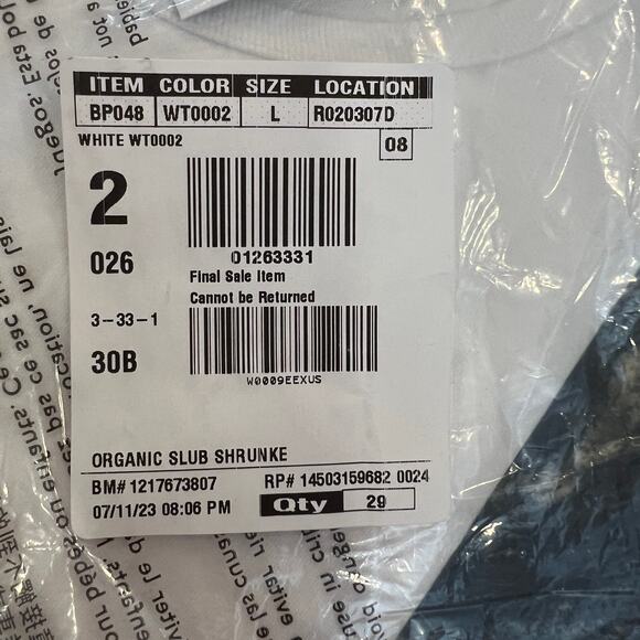 NWT J. Crew White Slim-Fit Organic Slub Cotton Crewneck T-Shirt - Picture 5 of 9